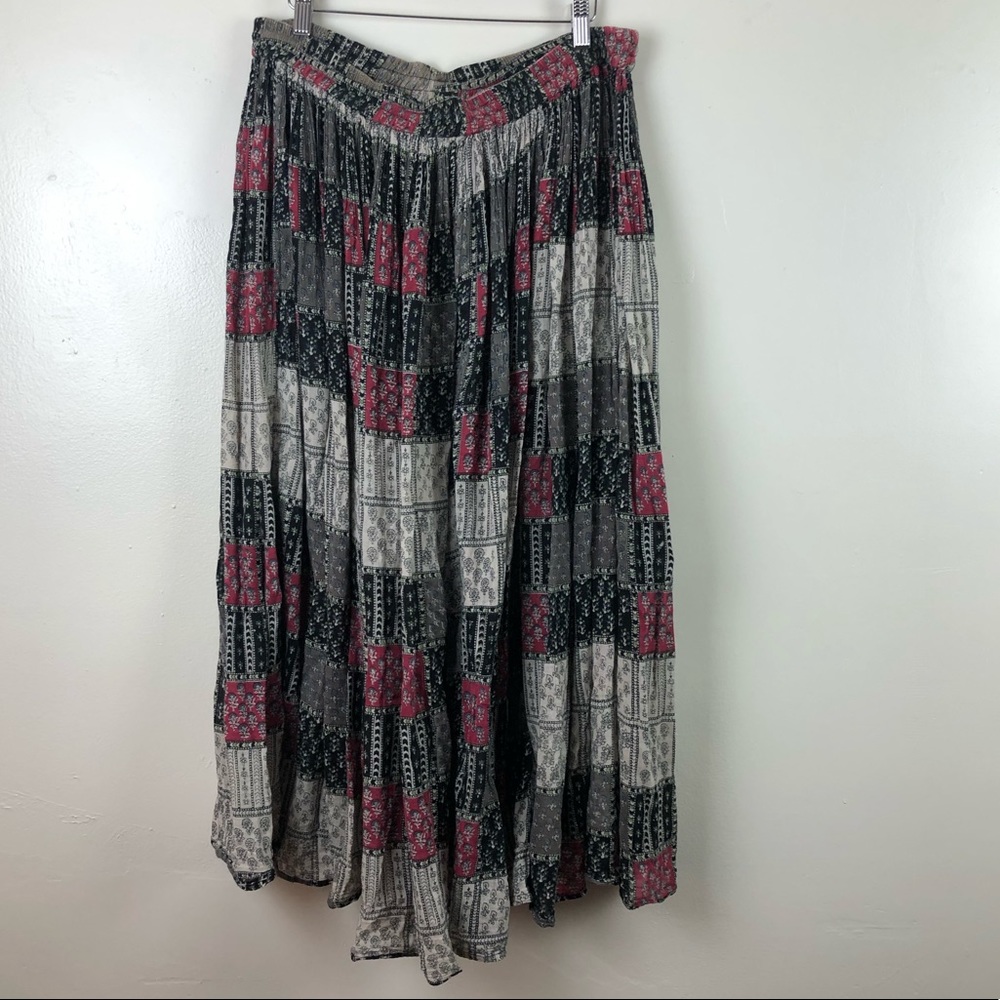 Cotton Express Boho Patchwork Skirt - Picture 4 of 6